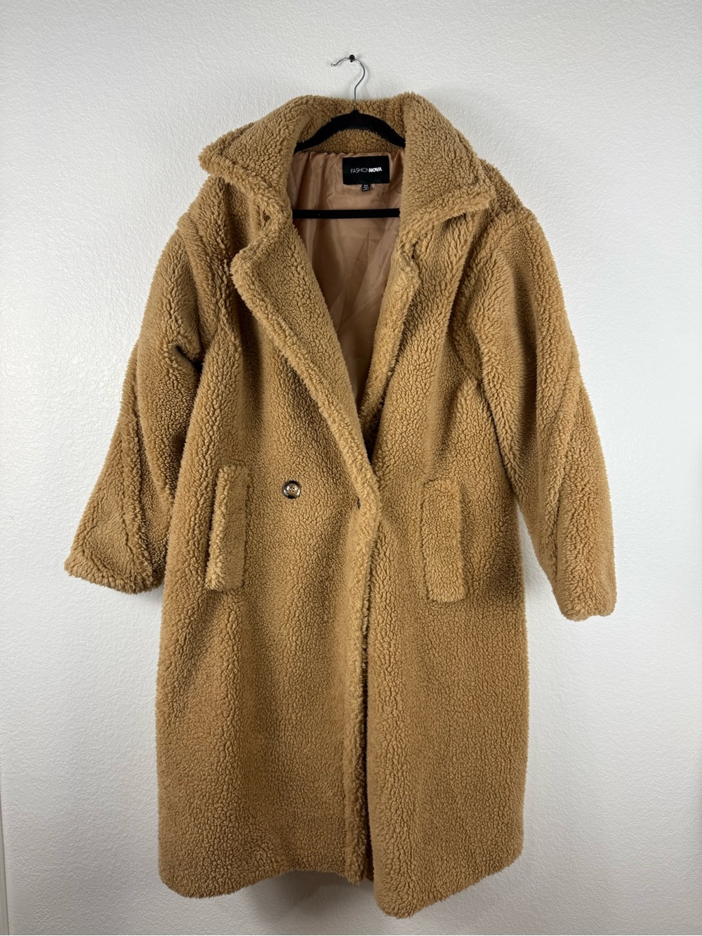 Fashion nova fur coat size M/L